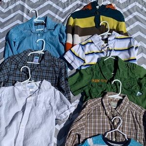 Size 4 button up shirts and a nice fall sweater.